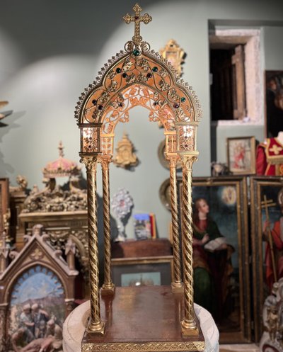 Important Neo-Gothic Ciborium - Circa 1900