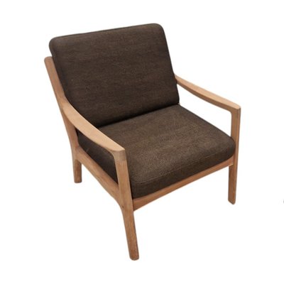Pair of Senator armchairs in solid teak, Ole Wanscher
