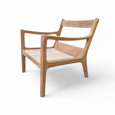 Pair of Senator armchairs in solid teak, Ole Wanscher