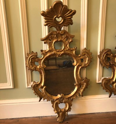 Pair of reflecting mirrors, Italy, 18th century