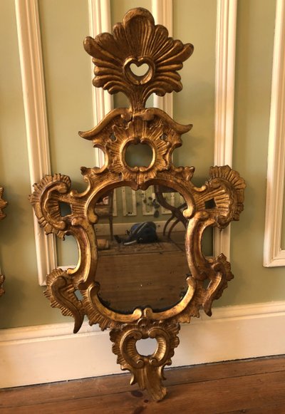 Pair of reflecting mirrors, Italy, 18th century