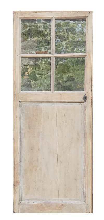 Antique 4-panel glazed door