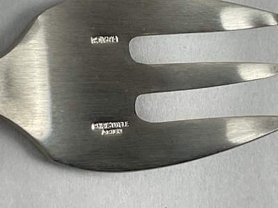 Twelve SIGMA oyster forks in Christofle steel