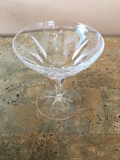A service of cut crystal glasses comprising 70 pieces.