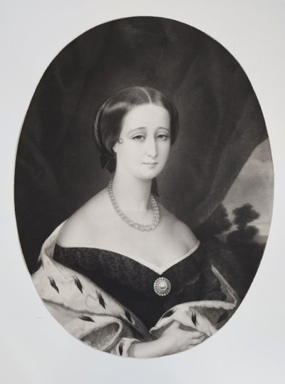 Kaiserin Eugénie Frau Von Napoleon III Alte Radierung 19.