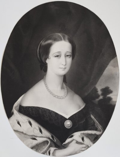 Kaiserin Eugénie Frau Von Napoleon III Alte Radierung 19.