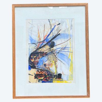 Wood and Coal, Ceccarelli, Mixed media on paper
