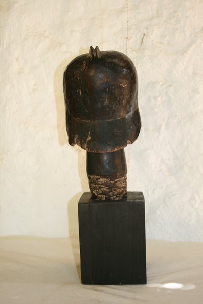 Byeri head from a Fang reliquary, Gabon.