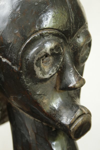 Byeri head from a Fang reliquary, Gabon.