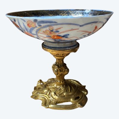 Imari porcelain dish mounted on gilt bronze - 18th century