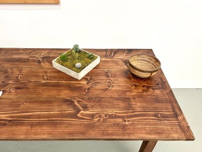 Large pine farm table from the 70s