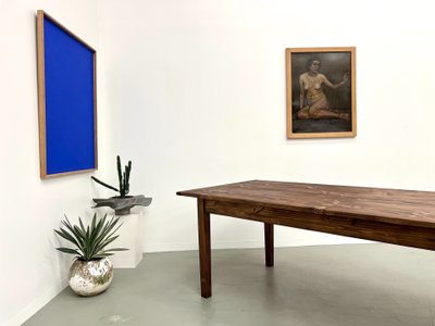 Large pine farm table from the 70s