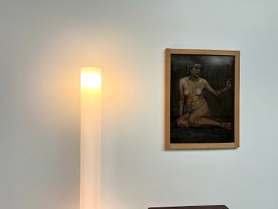 Lampada da terra Stylos di Achille Castiglioni per Flos