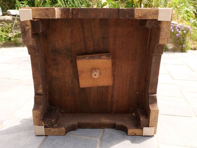Revolving plant stand in mahogany, mahogany veneer and brass, Napoleon III period