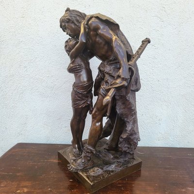 H Plé (1853-1922), Siot Decauville, Les Gaulois, Large Bronze Signed, Late 19th century