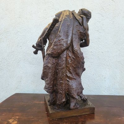 H Plé (1853-1922), Siot Decauville, Les Gaulois, Large Bronze Signed, Late 19th century