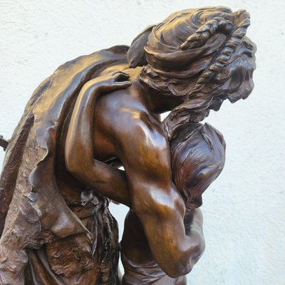H Plé (1853-1922), Siot Decauville, Les Gaulois, Large Bronze Signed, Late 19th century