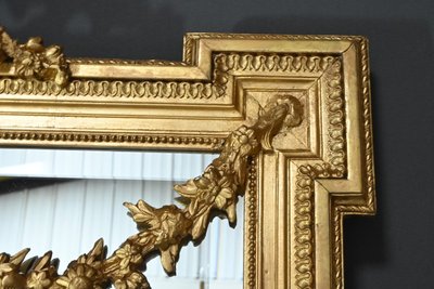 Specchio in legno dorato, stile Luigi XVI - 2a parte XIX