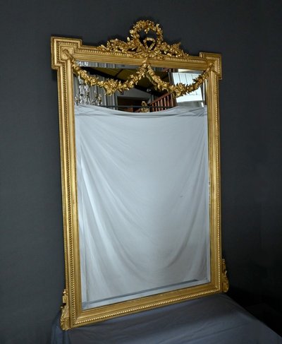 Specchio in legno dorato, stile Luigi XVI - 2a parte XIX