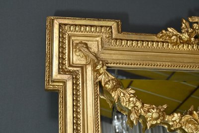 Specchio in legno dorato, stile Luigi XVI - 2a parte XIX