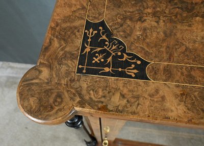 Meuble à Musique en ronce de Noyer, style Charles X – 2ème partie XIXe