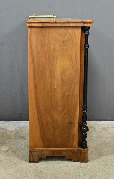 Meuble à Musique en ronce de Noyer, style Charles X – 2ème partie XIXe