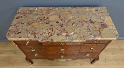 Commode Sauteuse, style Transition Louis XV/Louis XVI – Début XXe