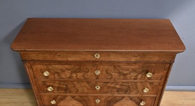 Commode en Ronce de Noyer, époque Restauration – 1re partie XIXe