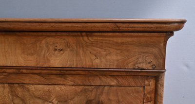 Commode en Ronce de Noyer, époque Restauration – 1re partie XIXe