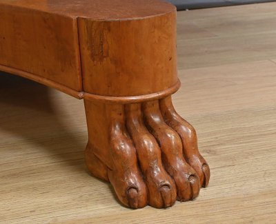 Round Table with Extensions in Bird's Eye Maple, Charles X style - 1940