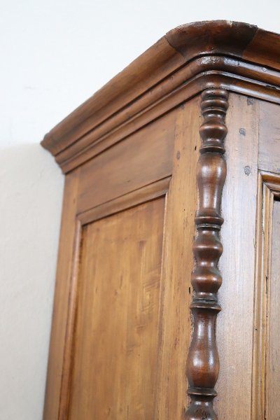 Antique Poplar Wood Wardrobe