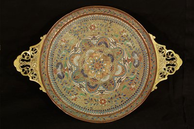 Cloisonné plate, 19th century