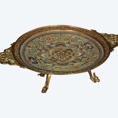 Cloisonné plate, 19th century