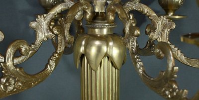 Large Bronze Candelabra, Louis XVI style - Late 19th century