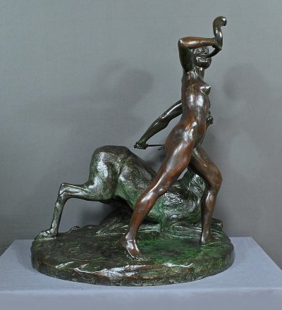 Importante bronzo "Diana cacciatrice" di J. Geleyn - Inizio XX secolo