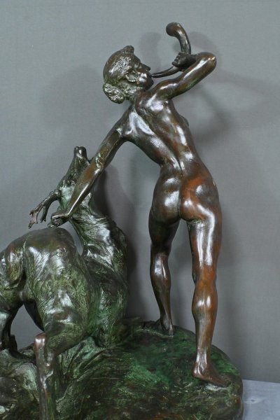 Importante bronzo "Diana cacciatrice" di J. Geleyn - Inizio XX secolo