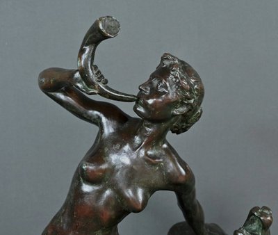 Importante bronzo "Diana cacciatrice" di J. Geleyn - Inizio XX secolo