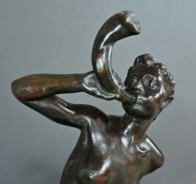 Importante bronzo "Diana cacciatrice" di J. Geleyn - Inizio XX secolo