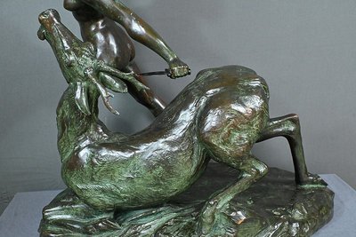 Importante bronzo "Diana cacciatrice" di J. Geleyn - Inizio XX secolo
