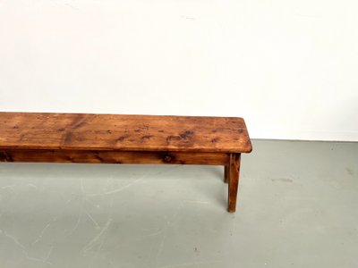 Banc de ferme en pin des années 50