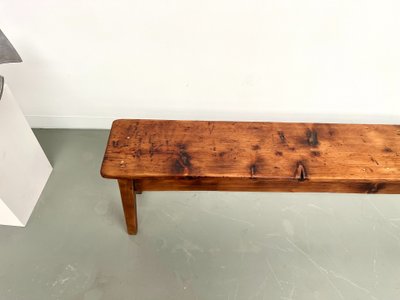Banc de ferme en pin des années 50