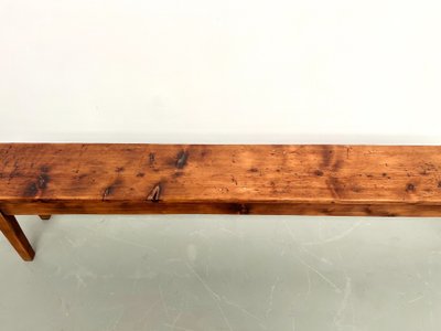 Banc de ferme en pin des années 50