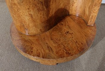  Table guéridon en Loupe de Thuya, Art déco modernisme– Début XXe 