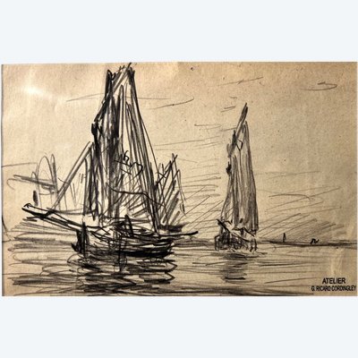 Segelboot auf dem Meer