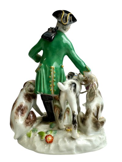 Meissen - Porcelain group hunter and dogs