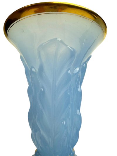 Baccarat - Pair Of Opaline Vases
