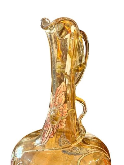 Emile Gallé Art Nouveau "Dahlias" decanter