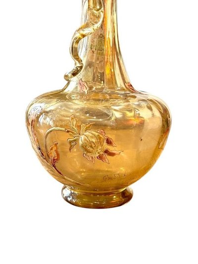 Emile Gallé Art Nouveau "Dahlias" decanter