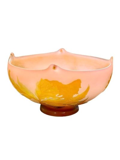 Tazza Emile Gallé "Ombelles" in stile Art Nouveau