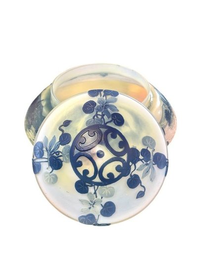 Devez Bonbonnière Art Nouveau "Paysage Marin Aux Bateaux